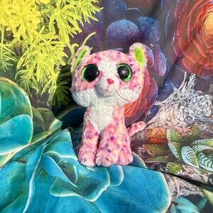 Beanie Boo Sophie Cat - Regular Size, Rainbow Plush Cat, Euc, Ty Collectible